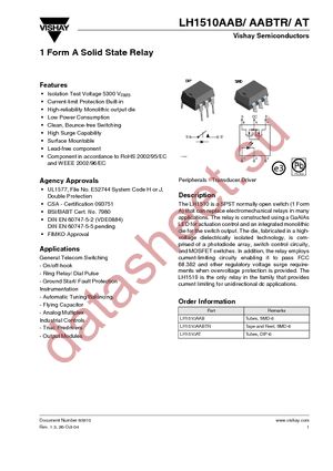 LH1510AT datasheet  